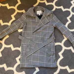 Carolina Belle Montrèal - XS Plaid Trench Coat